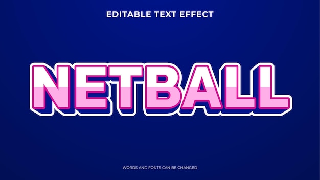 Efecto de texto deportivo con estilo 3d.