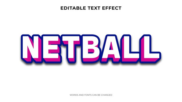 Efecto de texto deportivo con estilo 3d.
