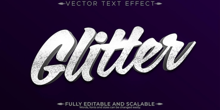 Vector gratuito efecto de texto editable con brillo estilo de texto editable con brillo y brillo