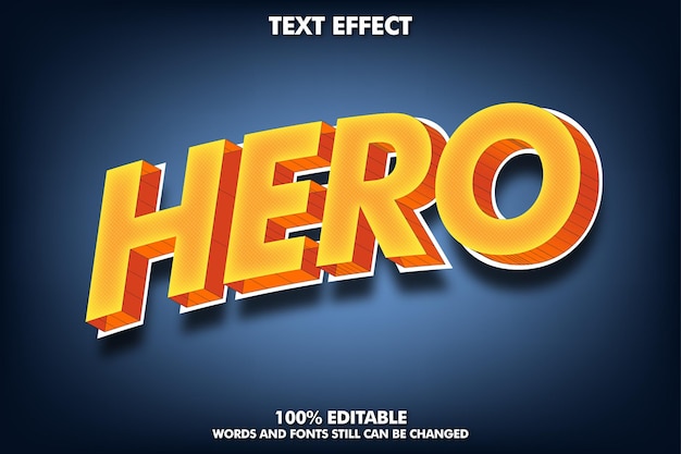 efecto de texto editable efecto de texto 3d moderno para título y pegatina