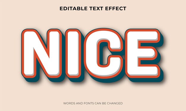 Efecto de texto editable en estilo retro