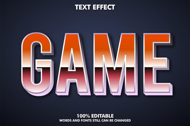 Efecto de texto editable fresco y moderno