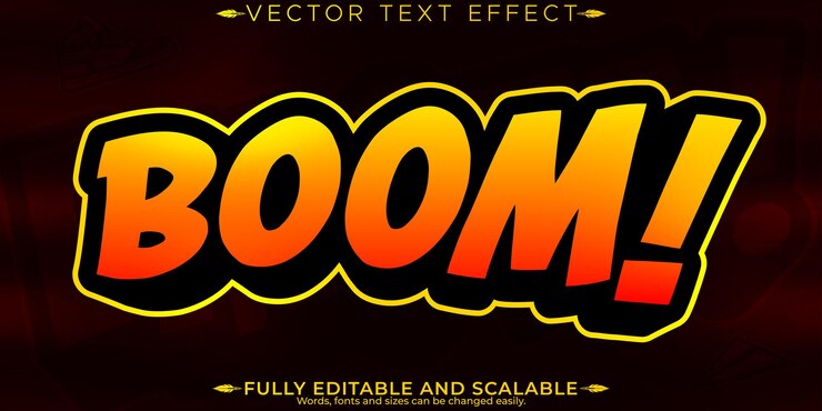 Vector gratuito efecto de texto editable icono de emoticon editable y estilo de fuente personalizable de moda