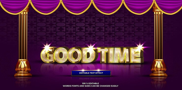 Vector gratuito efecto de texto editable de lujo estilo de texto 3d en oro negrita