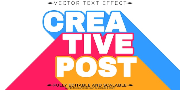 Vector gratuito efecto de texto elegante editable estilo de fuente de tipografía de letras modernas editables