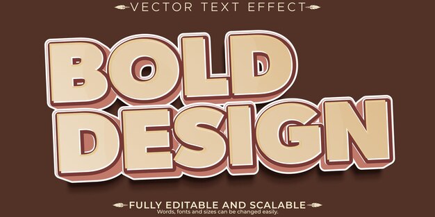 Efecto de texto elegante editable estilo de fuente de tipografía de letras modernas editables
