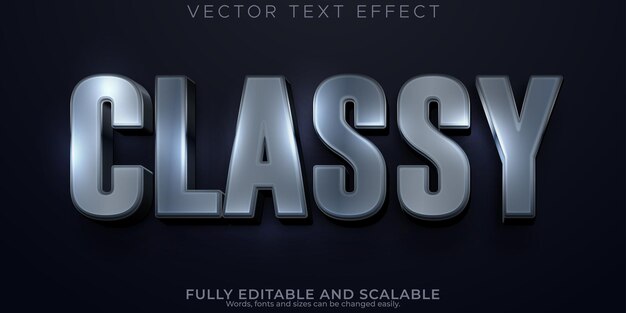 Efecto de texto elegante estilo de texto elegante y de lujo editable