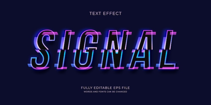 Vector gratuito efecto de texto de error realista