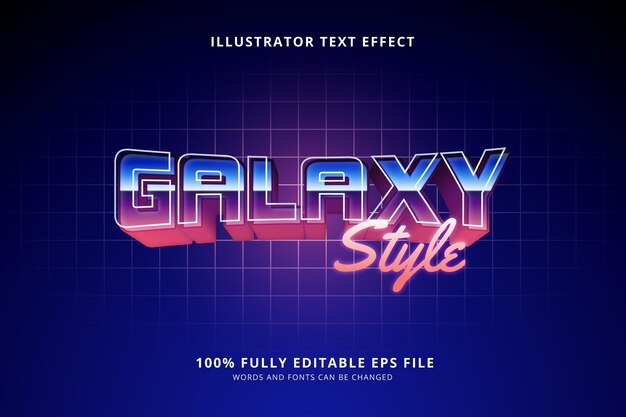 Efecto de texto estilo Galaxy