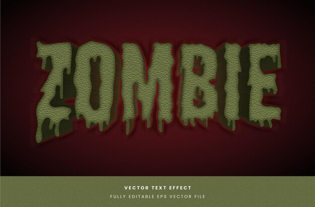 Efecto de texto estilo zombie