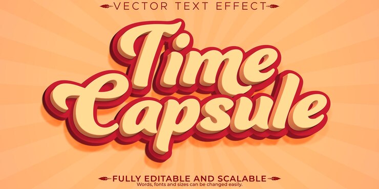 Vector gratuito efecto de texto de etiqueta retro editable estilo de texto de los años 70 y 80x9