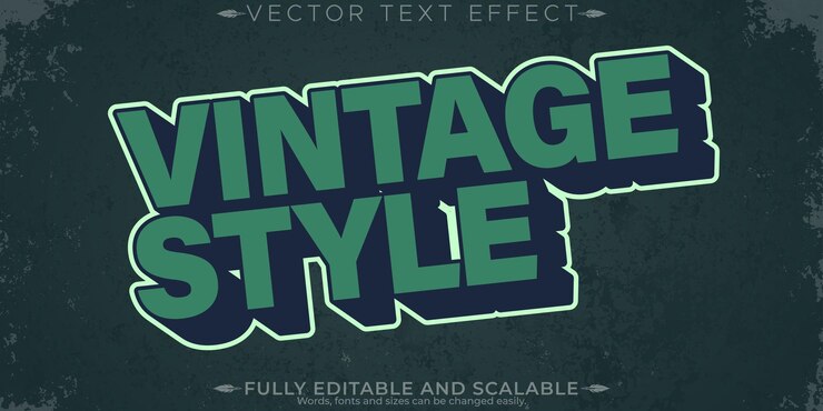 Vector gratuito efecto de texto de etiqueta retro editable estilo de texto de los años 70 y 80x9
