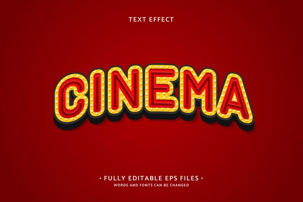 Efecto de texto de fuente de broadway realista