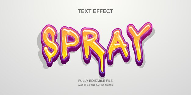 Efecto de texto de graffiti dibujado a mano
