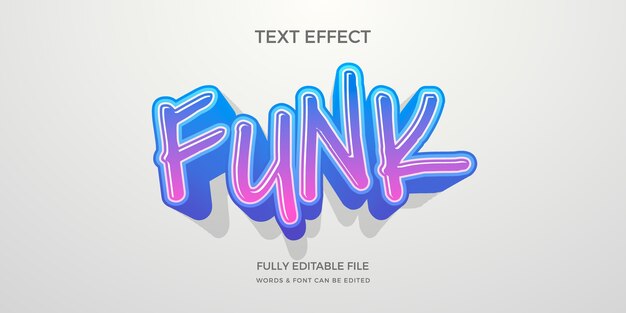 Efecto de texto de graffiti dibujado a mano