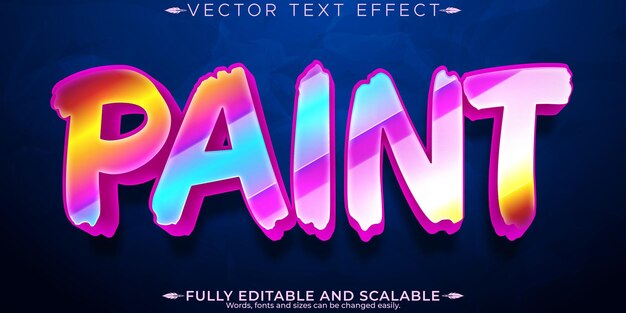 Efecto de texto de graffiti de pintura con spray editable y estilo de texto de pintura