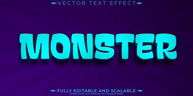 Efecto de texto de Halloween calabaza editable y estilo de texto aterrador