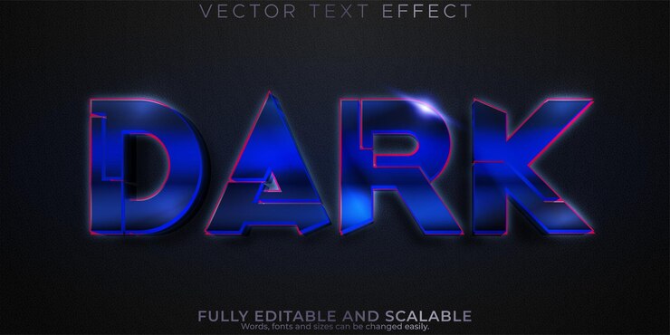 Vector gratuito efecto de texto de hierro estilo de texto metálico y espacial editable