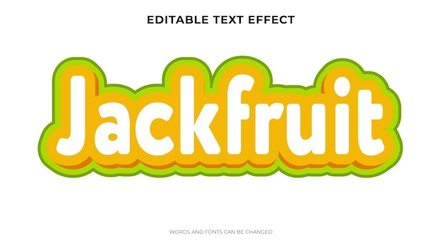 Efecto de texto de jaca editable