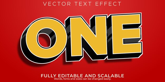Efecto de texto de juego, tarjeta editable y estilo de texto de tablero