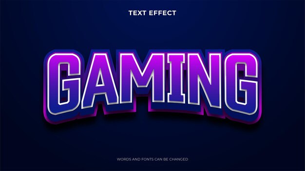 Efecto de texto de jugador editable