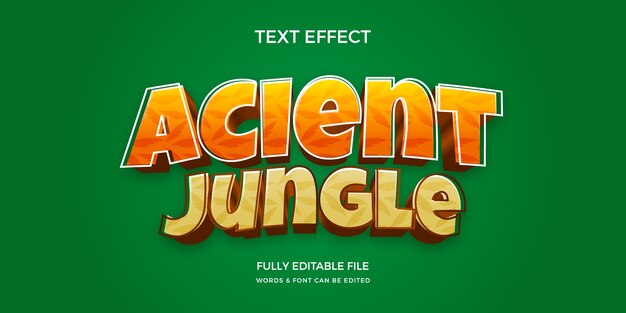 Efecto de texto de jungla en gradiente