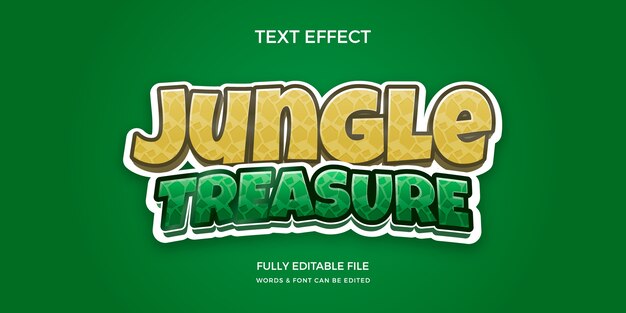 Efecto de texto de jungla en gradiente