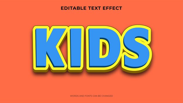 Efecto de texto lindo editable