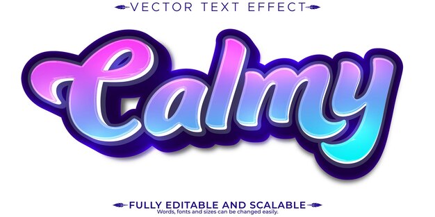 Efecto de texto moderno, estilo de fuente personalizable, elegante y moderno editable
