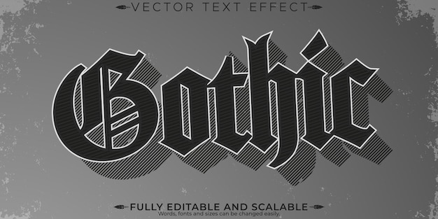 Efecto de texto de monstruo de Halloween estilo de texto de horror y miedo editable
