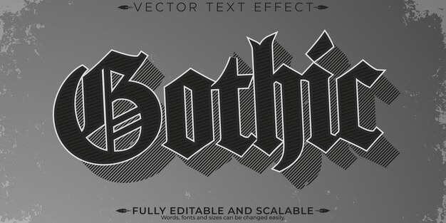 Efecto de texto de monstruo de Halloween estilo de texto de horror y miedo editable