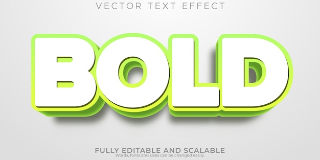 Efecto de texto en negrita estilo de texto elegante y de marketing editable