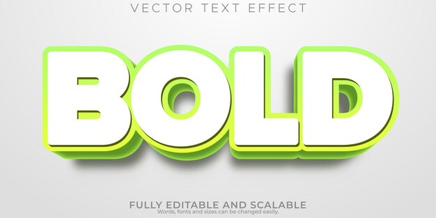 Efecto de texto en negrita estilo de texto elegante y de marketing editable