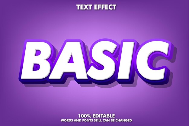 efecto de texto en negrita fuerte simple