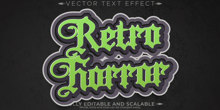 Vector gratuito efecto de texto de pegatina retro editable estilo de texto de los años 70 y 80