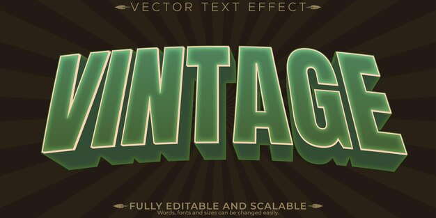 Efecto de texto de pegatina retro editable texto de los años 70 y 80 stylex9