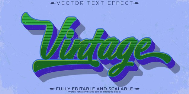 Efecto de texto de pegatina retro editable texto de los años 70 y 80 stylex9