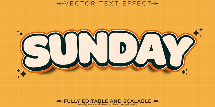 Vector gratuito efecto de texto de pegatina retro estilo de texto editable de los años 70 y 80