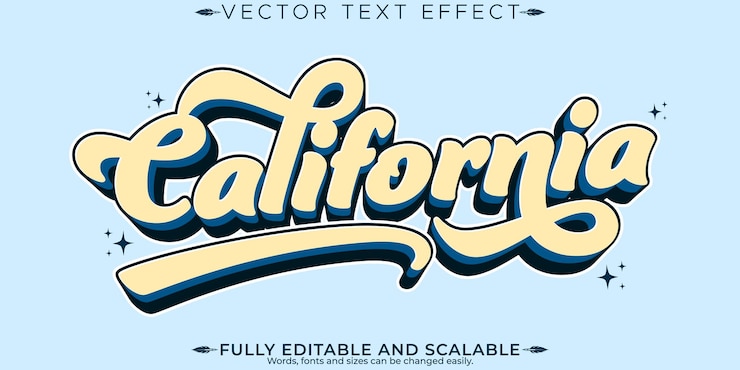 Vector gratuito efecto de texto de pegatina retro estilo de texto editable de los años 70 y 80