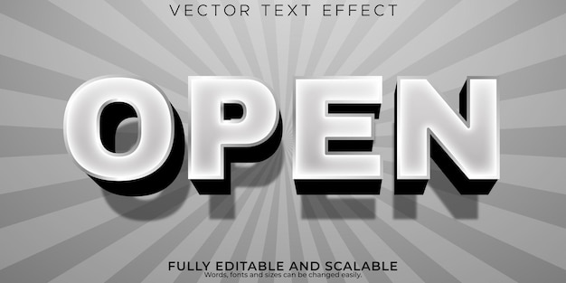 Vector gratuito efecto de texto de película retro cine editable y estilo de texto vintage