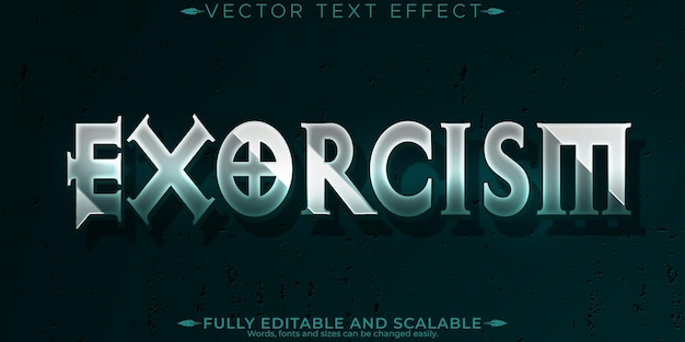 Vector gratuito efecto de texto de película de terror editable texto vintage y aterrador stylex9