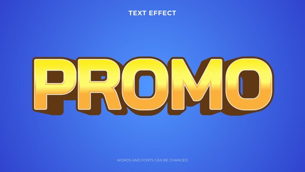 efecto de texto promocional