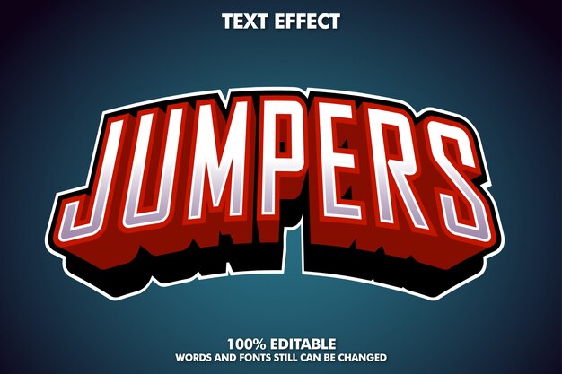Efecto de texto de puentes, estilo de texto de logotipo de esport