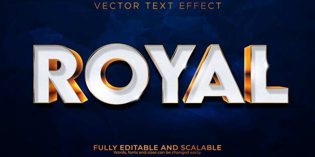 Efecto de texto real lujo editable y estilo de texto elegante.