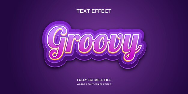 Efecto de texto realista de varias capas