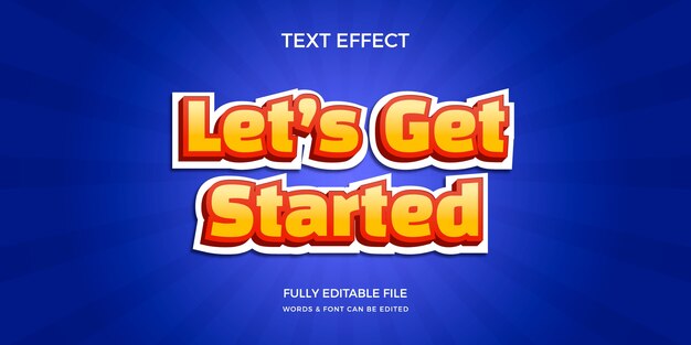 Efecto de texto realista de varias capas