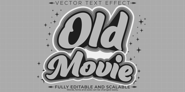Vector gratuito efecto de texto retro vintage editable estilo de texto de los años 70 y 80