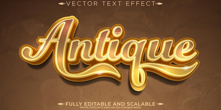 Vector gratuito efecto de texto retro vintage estilo de texto editable de los años 70 y 80