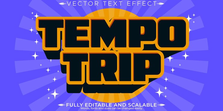Vector gratuito efecto de texto retro vintage estilo de texto editable de los años 70 y 80
