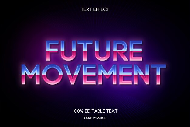 Efecto de texto retro
